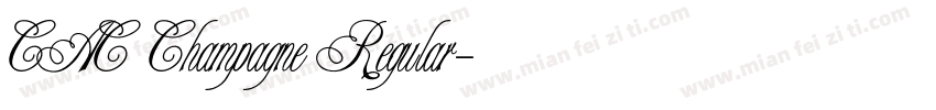 CAC Champagne Regular字体转换